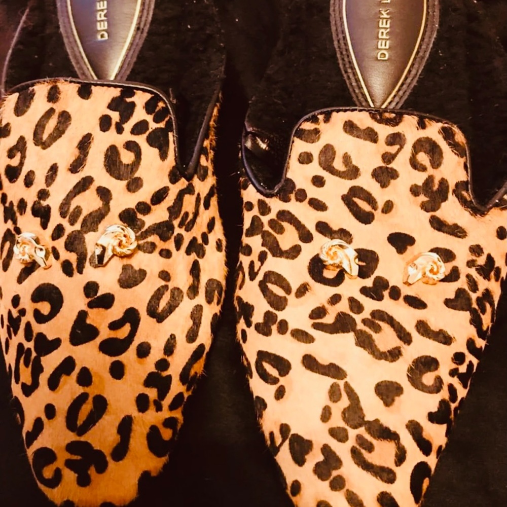 Derek Lam Mule Cheetah Slip Ons